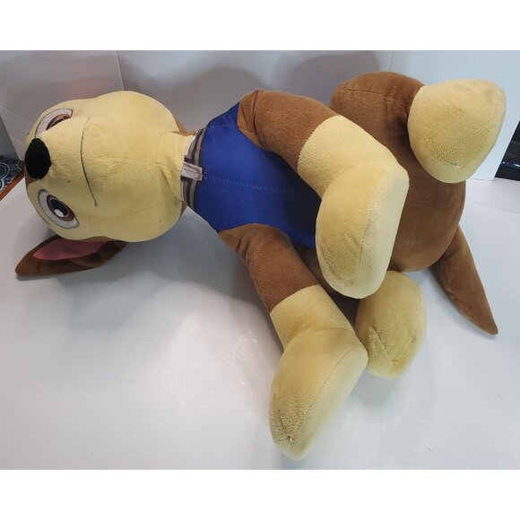 Paw Patrol Chase Plush Toy Sitting 17" Brown & Blue Polyester Stuffed Animal - Picture 14 of 16